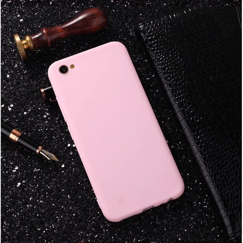 Высококачественный защитный чехол для OPPO A9 A79 A73 A71 A71K A59 A39 A57 чехол Карамельный Цвет Мягкий ТПУ чехол с мультипликационным рисунком