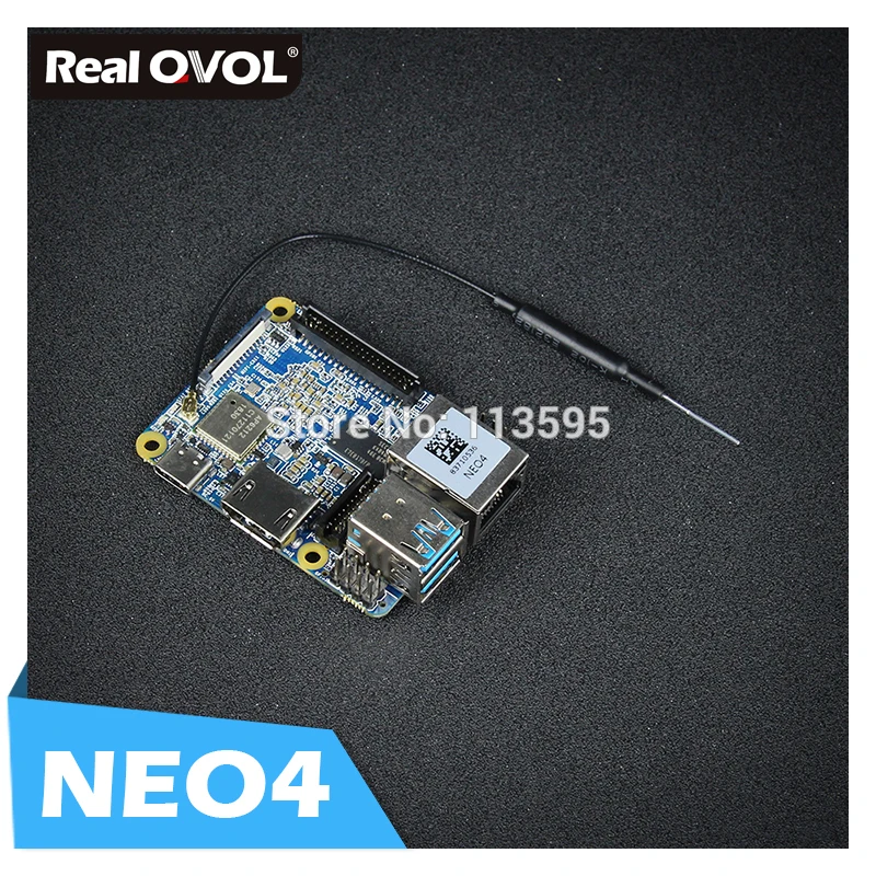 RealQvol FriendlyARM NanoPi NEO4 1 ГБ DDR3 Rockchip RK3399 Встроенный Wi-Fi/BTmodule поддерживает Android Ubuntu настольный компьютер/ядро/Lubuntu