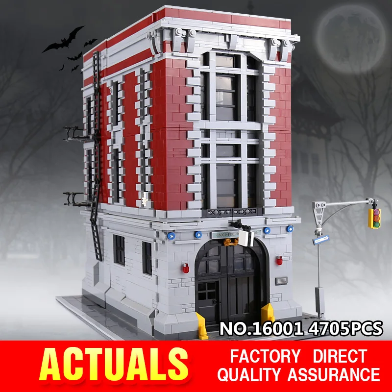 DHL 16001 4705 шт Охотники за привидениями Firehouse штаб-квартира brinquedos Модель Набор