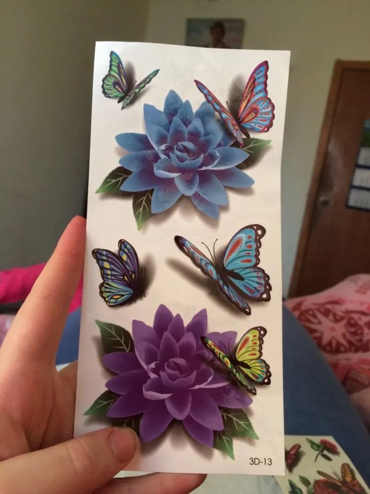 10 шт 3D Красочные водонепроницаемые боди арт рукава DIY наклейки блестящие