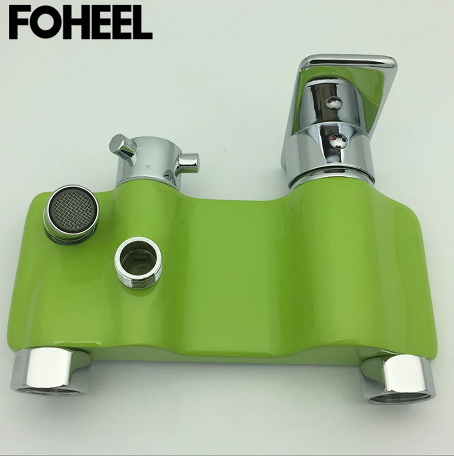 FOHEEL смеситель для душа для ванной, смеситель для холодной и горячей воды, смеситель для душа, хорошее качество, бронзовый полированный настенный смеситель для душа
