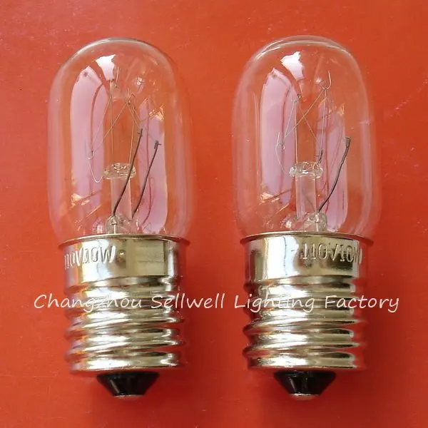 Free Shipping New!miniature Light Lamp 110v 10w E17 T20x48 A624