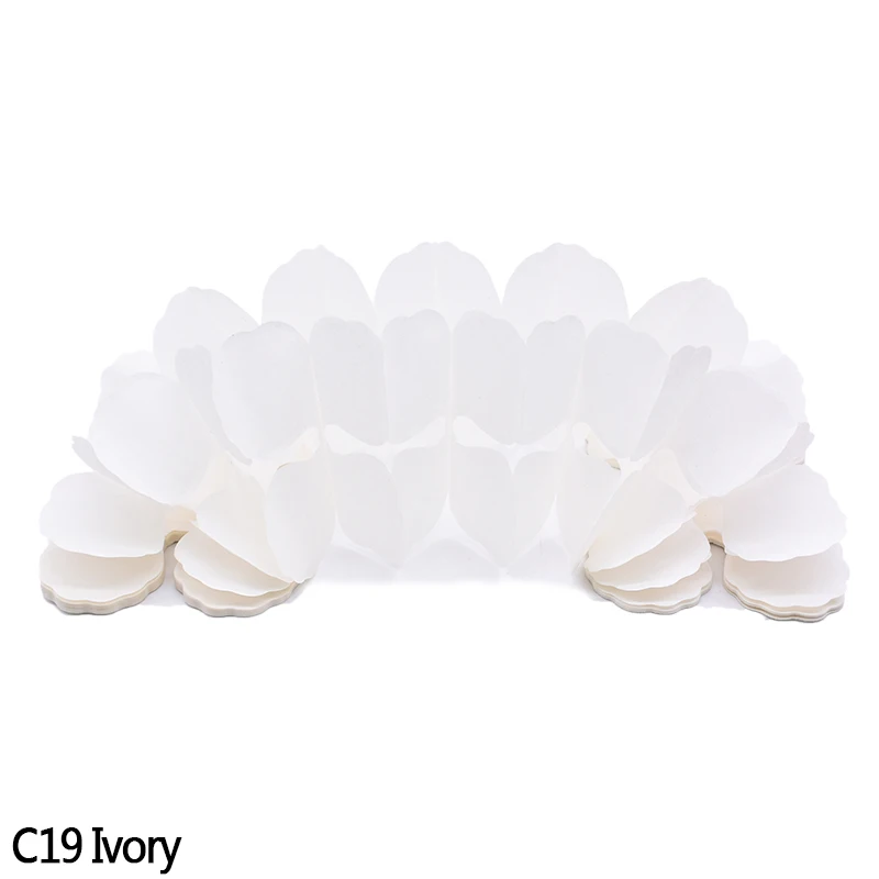 C19 Ivory 3,6 м многоцветная четырехлистная бумага в виде клевера баннер для DIY Свадебные праздничные вечерние гирлянды товары для дома подвесные флаги украшения 7z - Цвет: C19 Ivory