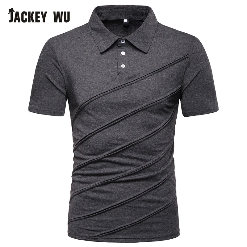 JACKEYWU мужские Поло рубашка для мужчин лето 2019 г. мода раза футболки с короткими