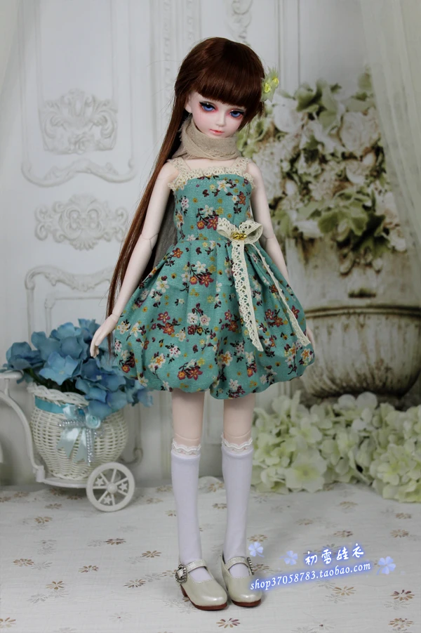 Одежда для куклы BJD 1/3 1/4 юбка с жгутом и цветами девочек аксессуары шарнирных