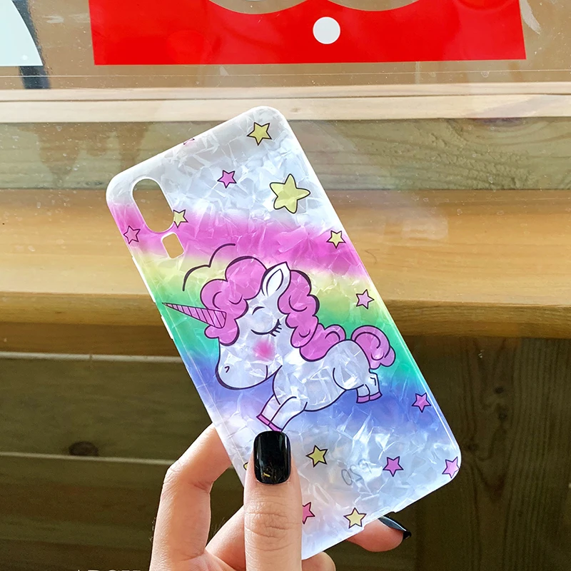 YHBBCASES Rainbow Unicorn чехол для телефона huawei P20 Pro P10 плюс Honor 9 10 Коврики 20 Nova 3i случаях