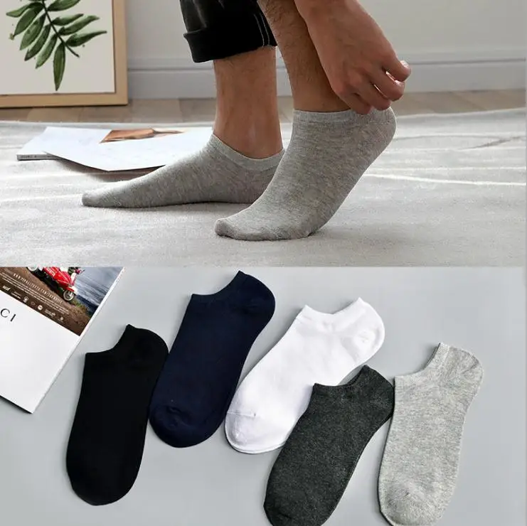

5pairs/lot men summer mesh ankle socks cotton male white short socks mans boat socks