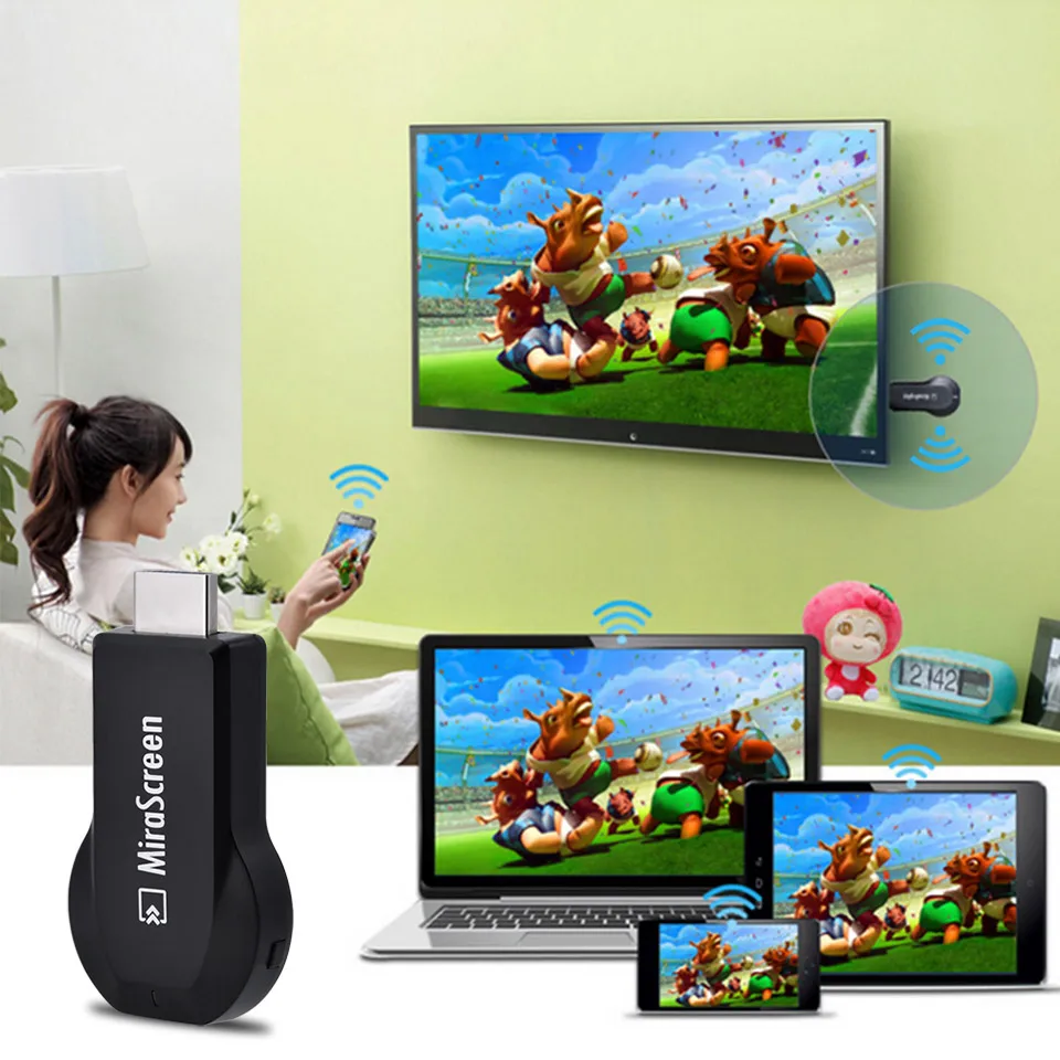 10 шт. ТВ-палка DLNA Miracast Airplay Mirroring Dongle для iPhone Android смартфон беспроводной Wi-Fi зеркалирование экрана устройства