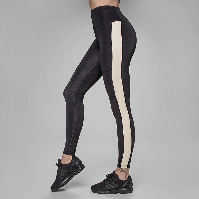 Для женщин женские брюки для занятий йогой и спортом леггинсы фитнес тренажерный