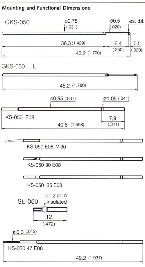 100 шт./лот 100% оригинал INGUN GKS050-291-050 GKS050-291 050 A 2000 пружина зонд Pogo Pin сделано в германии