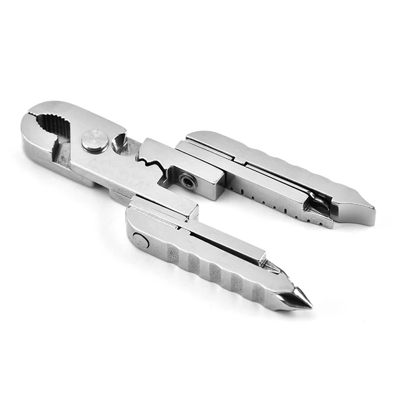 Multifunctional Outdoor Tool Edc Equipped With Stainless Steel Mini Clamp Key Buckle Mobile Phone Card Digital Screwdriver | Инструменты