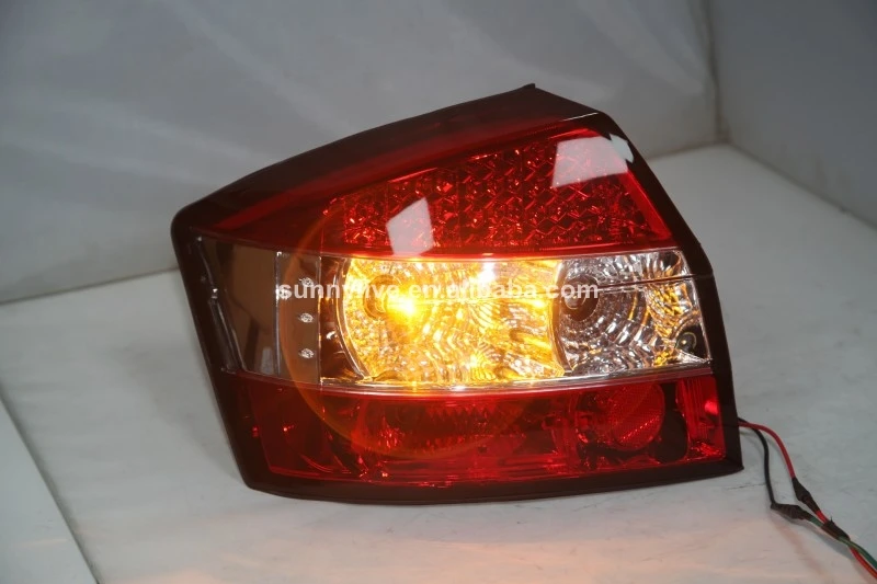 Светодиодный задний светильник для Audi A4 B6 светодиодный задний фонарь 2001-2004 красный белый