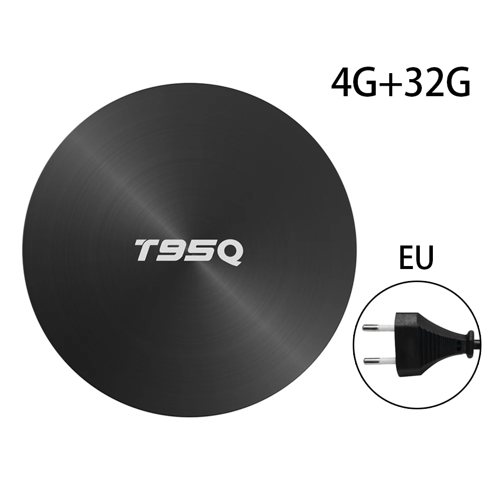EU T95Q Android 8,1 Smart Tv Box S905X2 четырехъядерный 2,4G& 5GHz двойной Wifi H.265 4K медиаплеер Android телеприставка спутниковый ресивер Bo - Цвет: EU