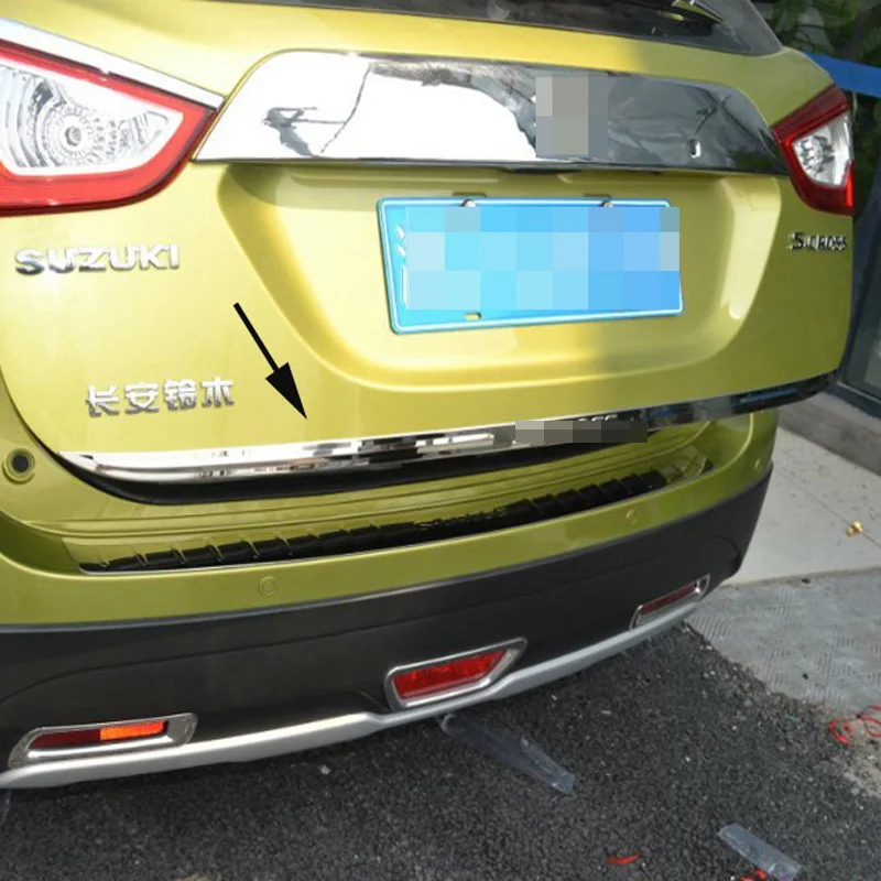 Для Suzuki SX4 S-Cross S Крест и перекрестными задняя дверь багажника Накладка аксессуары