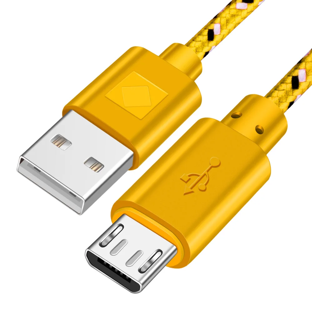 Yellow Олаф микро USB кабель для быстрой зарядки для samsung, кабель для мобильного телефона для Xiaomi, кабель передачи данных, кабель передачи данных, кабели для huawei P10 lite - Цвет: Yellow
