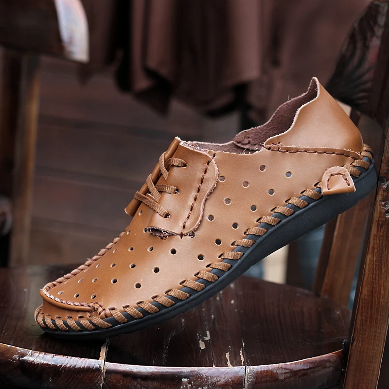Sycatree 2018 Winter Summer Genuine Cow Leather Casual Shoes for Men Luxury Flats Brand Men's Sneakers Zapatos De Hombre | Обувь