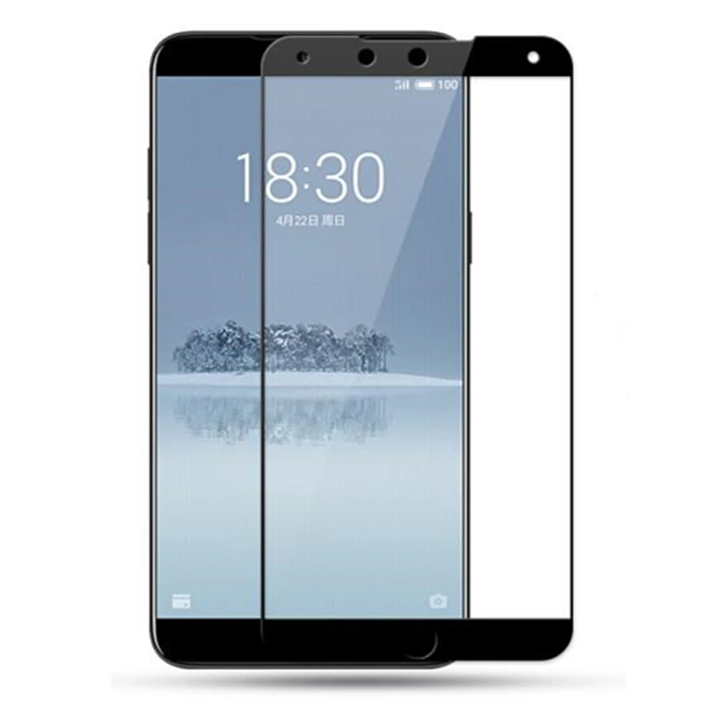 Полноэкранное цветное закаленное стекло для Meizu 15 Plus M15 защитная пленка |