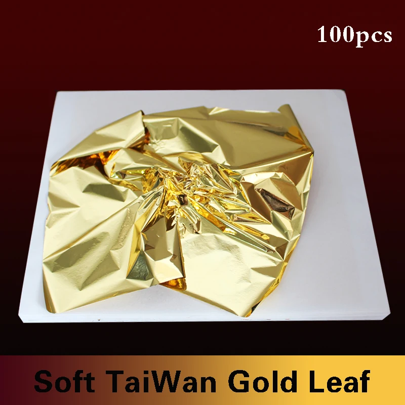 Имитация фольги из сусального золота сделано в Тайване 100 шт. 14X14 см. цвет