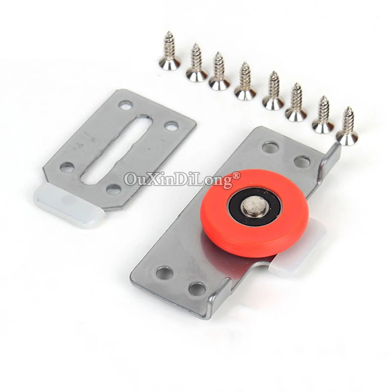 Совершенно новые 4 комплекта шкаф раздвижные двери ролики колеса для шкафа