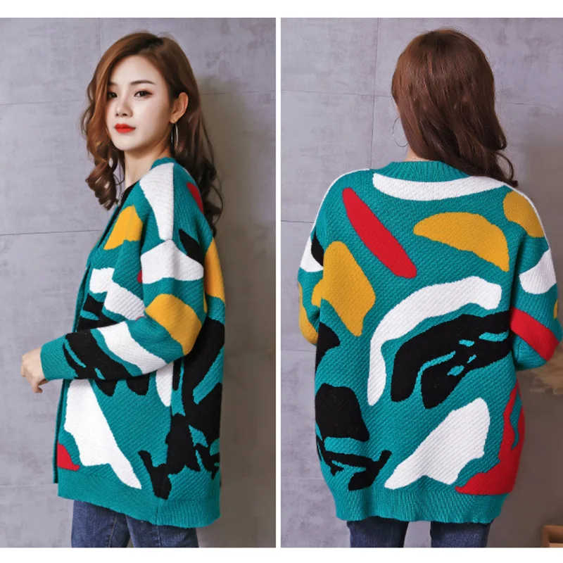 2018 Spring Autumn color Wool Sweater V neck Can not buckle cardigan Fashion wild Female Small shawl Jacket burderry women |