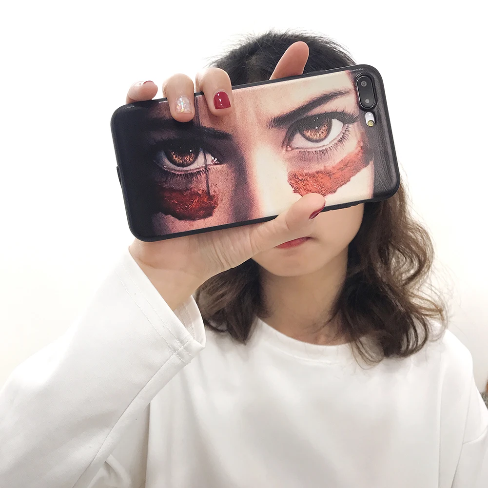 Alita боевой Ангел глаз Мягкий ТПУ силиконовый чехол для телефона iPhone X XS MAX 6 6S 7 7plus 8