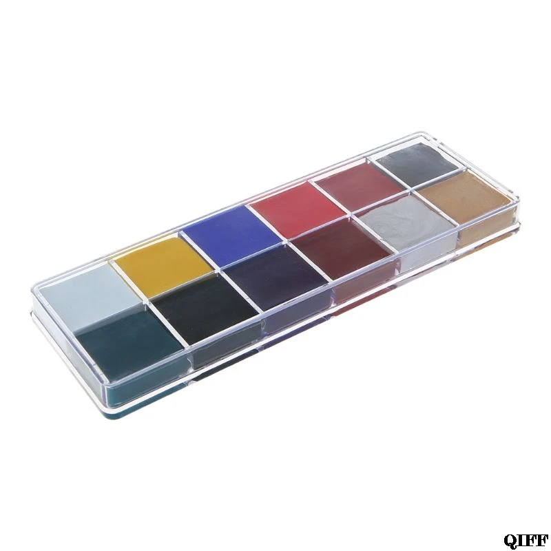 

Drop Ship&Wholesale Professional Face Body 12 Colors Oil Painting Paint Pigment for Beauty Kit Makeup Cosmetic Supplies June 4