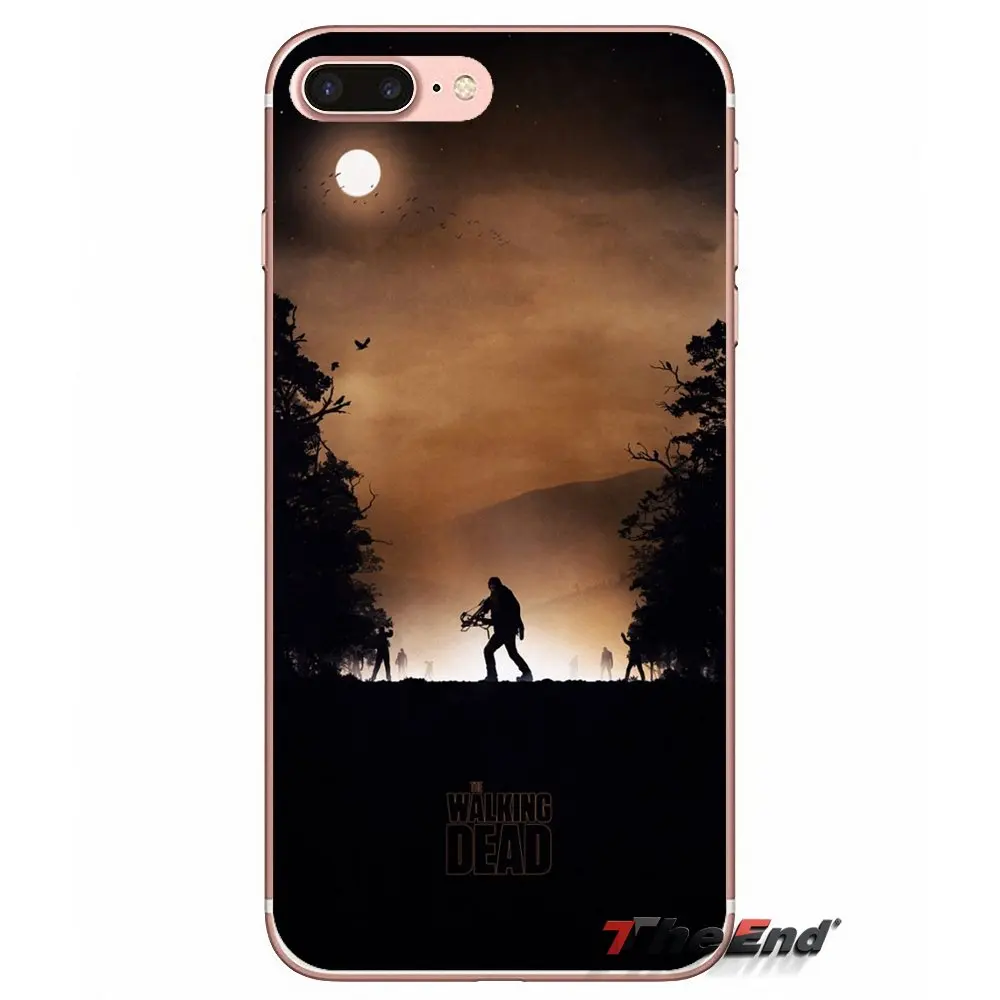 Мягкий чехол Walking Dead Daryl Dixon Wings для Apple iPhone X 4 4S 5 5S SE 5C 6 6S 7 8 Plus 6Plus 7plus 8plus Fundas