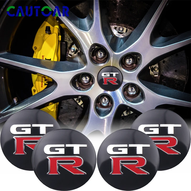 Автостайлинг 4 шт. 56 мм колпачки центральной ступицы GTR эмблема наклейка значок