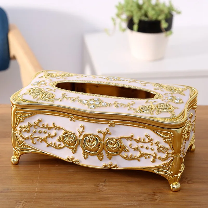 1 шт Элегантный Золотая ткань крышку коробки Chic коробка для салфеток Держатель Декор для дома отеля Организатор