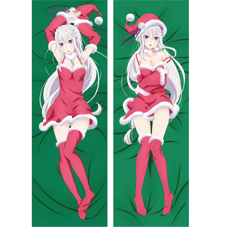 Re: Zero дакимакура с Новая наволочка Re жизнь в другом мире от нуля войлочный Emilia Присцилла костюм Феликс Аргайл Подушка Чехол