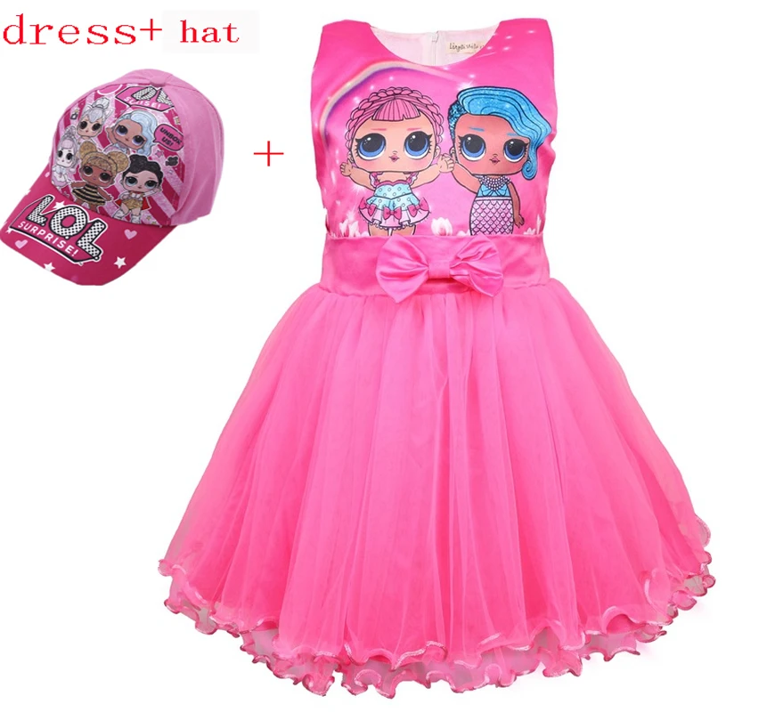 Забавное платье принцессы для маленьких девочек милое детское праздничное