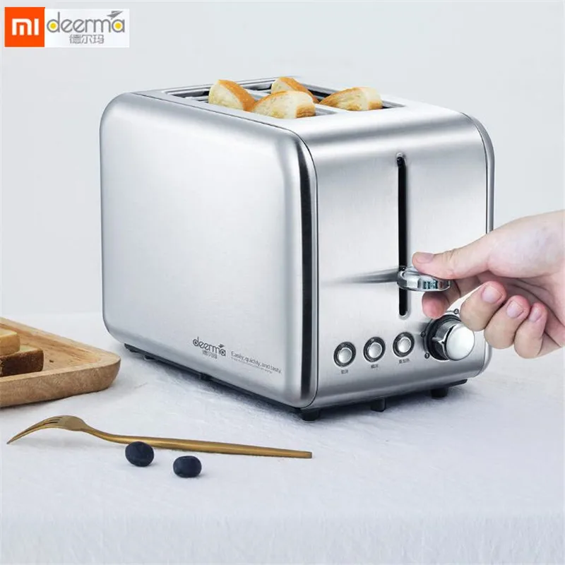 Xiaomi Deerma электрический тостер для хлеба из нержавеющей стали, бытовая хлебопечка, машина для завтрака, кухонный тост, сэндвич-гриль