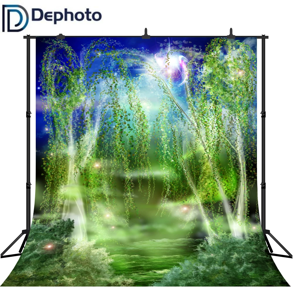 Фон для фотосъемки с изображением мечтательного дерева Луны Сказочный детский