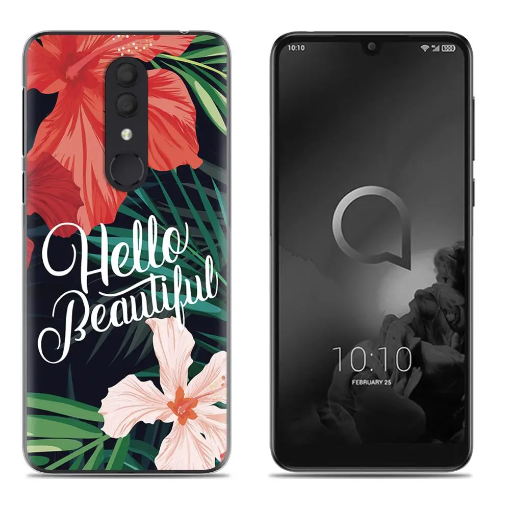 18 Ударопрочная задняя крышка для телефона Alcatel 3()/5053 классный модный дизайн мягкий чехол цветной окрашенный ТПУ силиконовый чехол - Цвет: 18