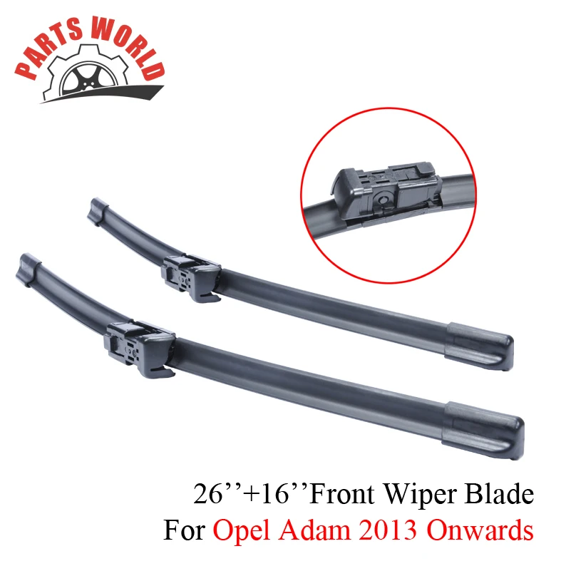 Групповые резиновые передние и задние стеклоочистители для Opel Adam 2013 года.