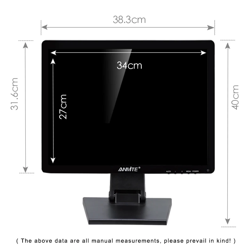 Anmite 17 &quotTFT Lcd сенсорный монитор сердечного ритма опционно Резистивный/емкостный