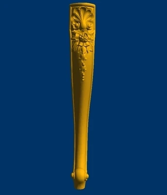 Модель 3D STL для фрезерного станка с ЧПУ рельефная мельница ножки стола стула