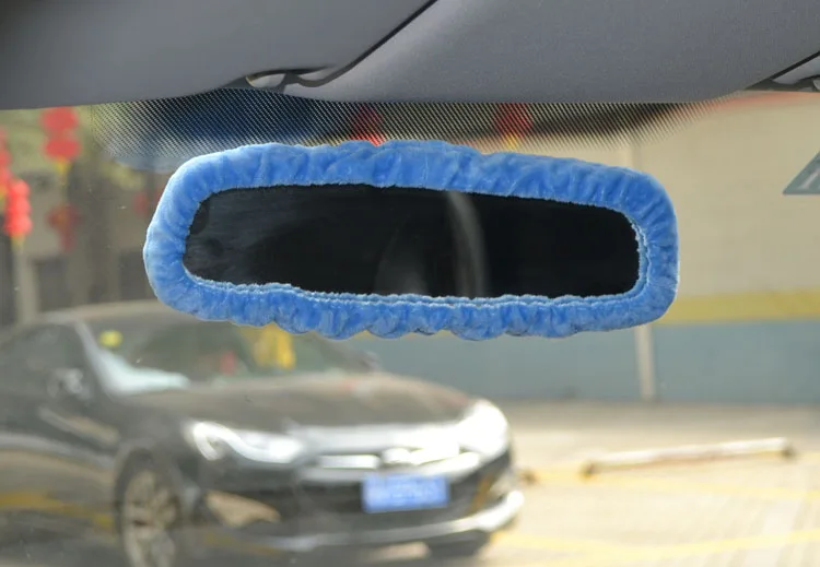 1pc rearview mirror Doraemon автомобиль плюшевая подушка покрытие ремня безопасности зеркало заднего вида ручка ручного тормоза бумажное полотенце коробка для салфеток автомобиль Интерьер мягкая игрушка - Цвет: 1pc rearview mirror