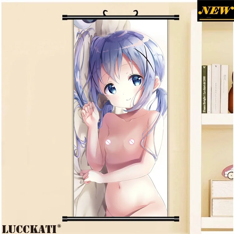 45X95 см Gochiusa Gochuumon wa Usagi Desu ka Rabbit camultume loli мультфильм аниме Настенная картина