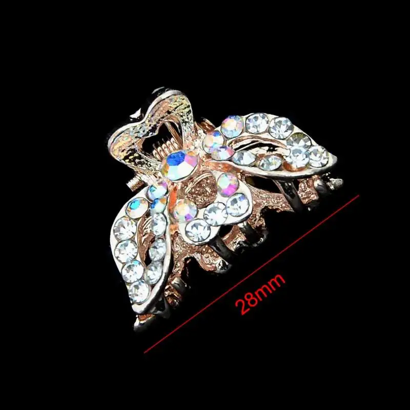 

New Desgin Crown Hair Claws Charms Hair Clips Colorful Crystal Rhinestone Hair Claws For Woman Girls Barrettes Hair Accessories