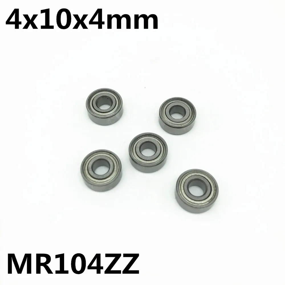 50Pcs MR104ZZ L-1040ZZ 4x10x4 mm Deep groove ball bearing Miniature bearing Advanced High Quality Model MR104
