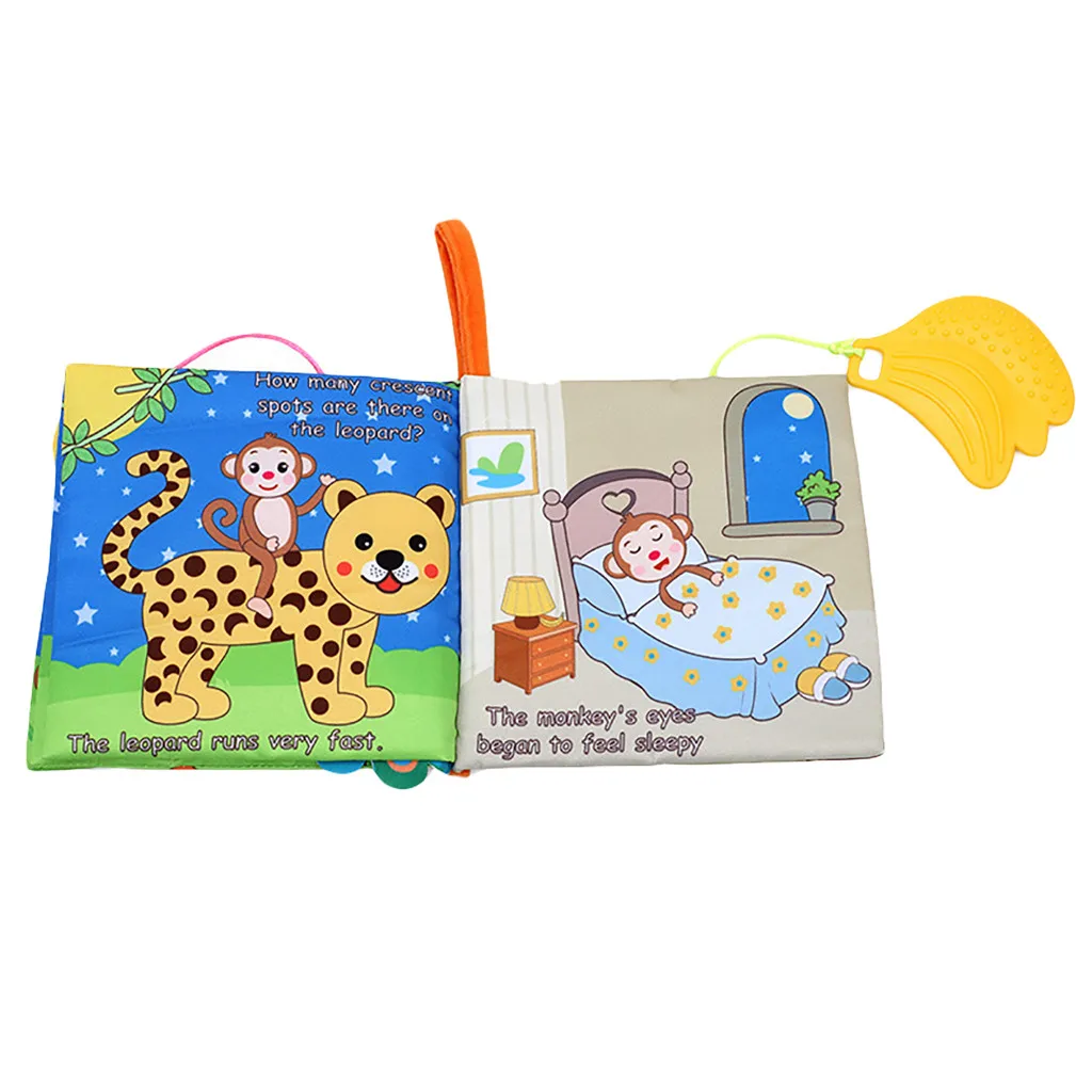 HIINST Baby Милая книга из ткани о животных детская игрушка ткань развития ББ звук