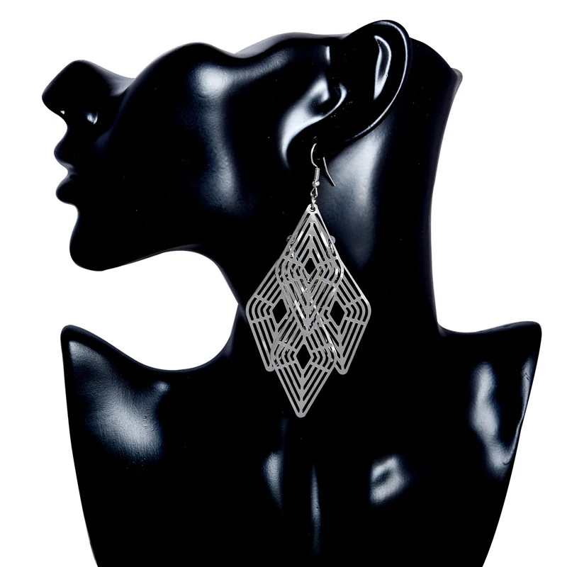 Женские винтажные серьги подвески в богемном стиле 2 цвета|earring settings white gold|earrings