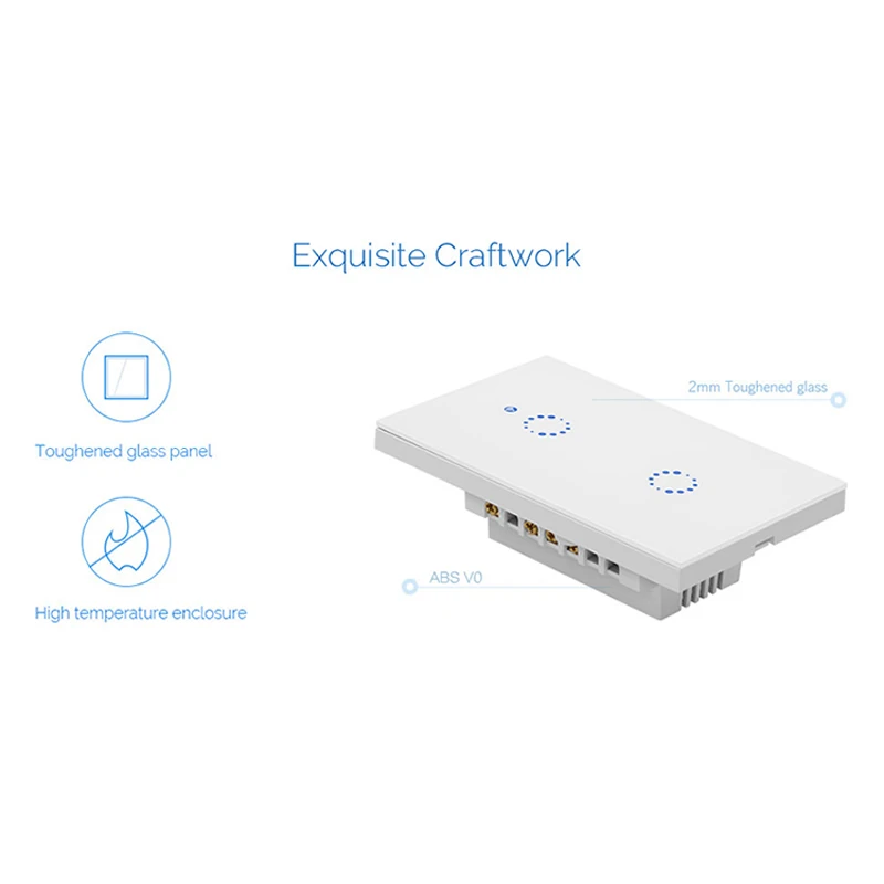Sonoff T1 US Smart Wifi настенный выключатель света 1 2 3 Gang Touch/WiFi/315 RF/APP удаленный умный дом