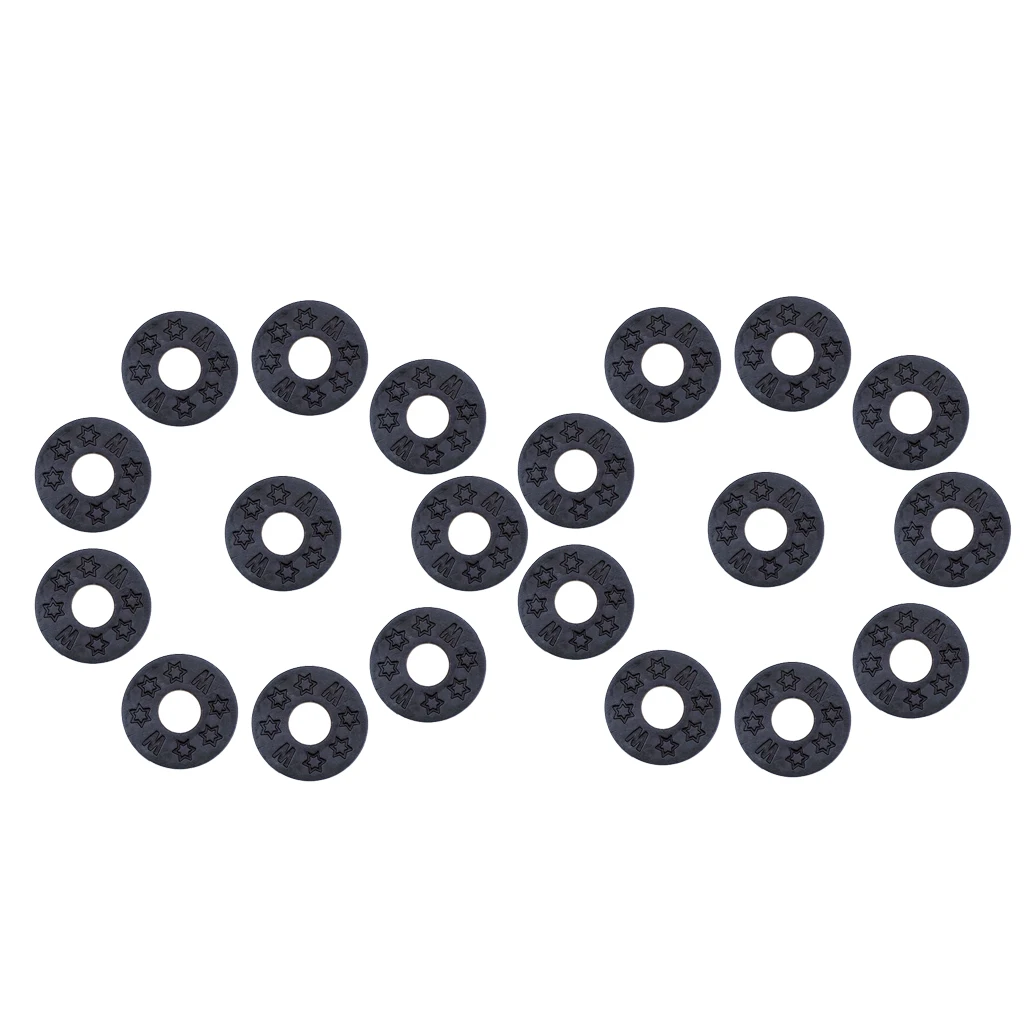 20 шт резиновый замок для гитарного ремня блок заставка шайба гитарных