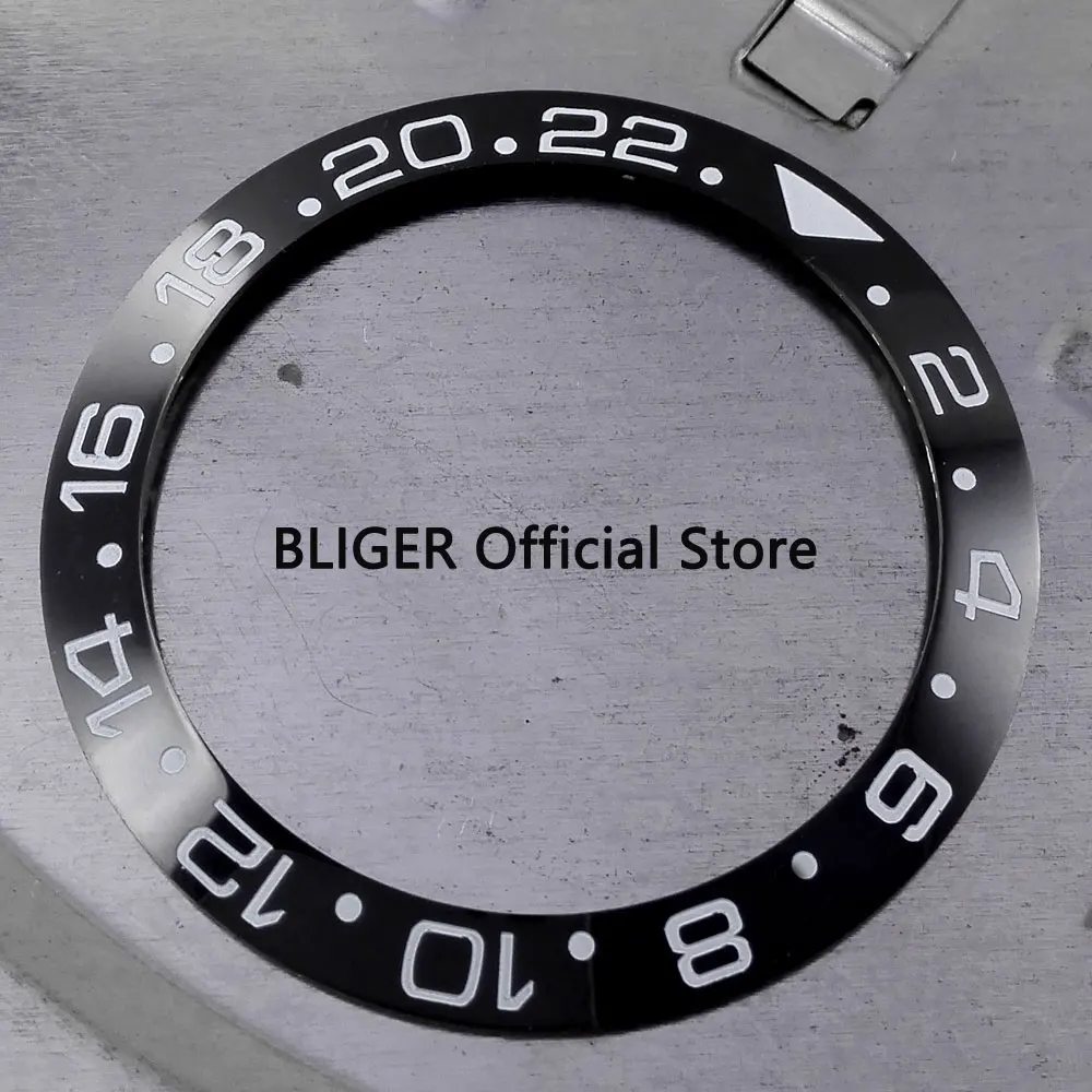BLACK BEZEL-4 Высокое качество 38 мм черный синий зеленый керамический ободок вставка подходит для 40 мм submariner автоматические часы B1 - Цвет: BLACK BEZEL-4