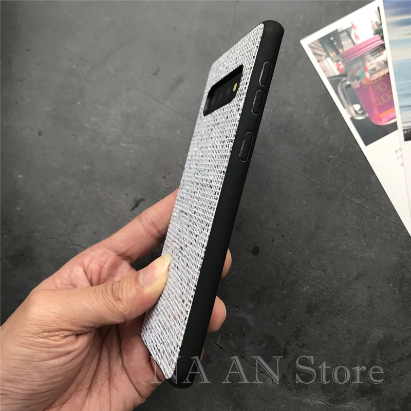 Чехол-накладка для Samsung Galaxy S20 Ultra S10 S9 S8 Plus S10e Note 9 8 силиконовый с блестками |