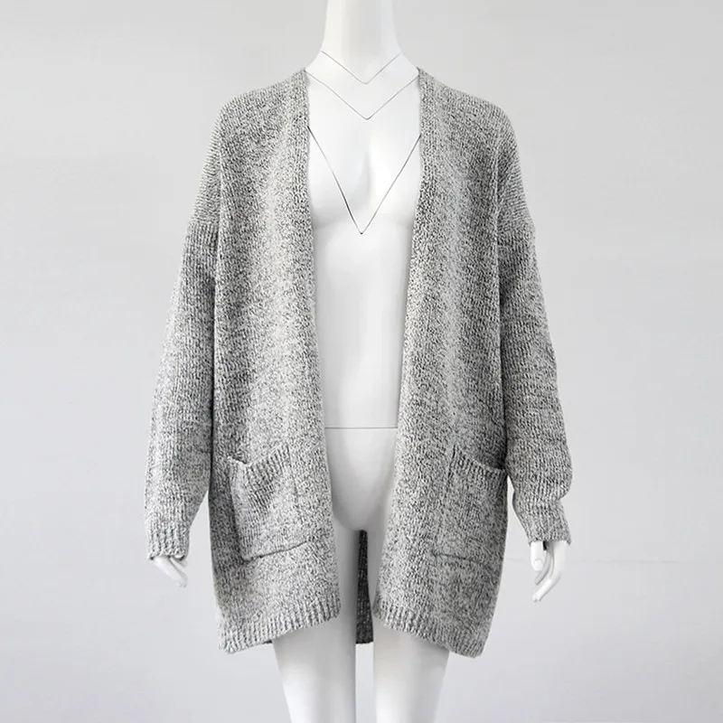 Danjeaner Autumn Winter Fashion Women Long Sleeve Loose Knitting Cardigan Sweater Womens Knitted Tops Female Pull Femme |