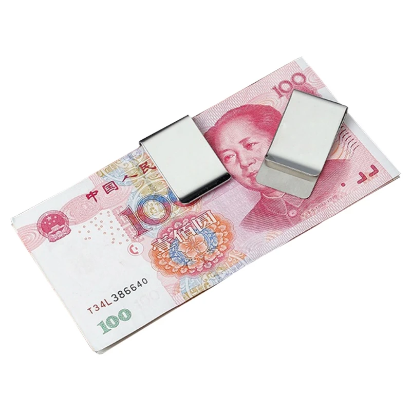 Женская и мужская мода Тонкий зажим для денег из нержавеющей стали 2020 унисекс