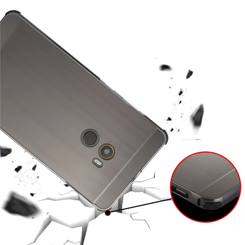 Xiaomi mi x2 x 2 чехол с металлической рамкой и матовой задней крышкой жесткий для
